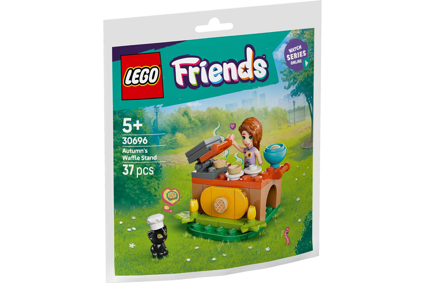 LEGO 30696 Friends Autumn's Waffle Stand Ecobag Building Set with Minifigure and Cat
