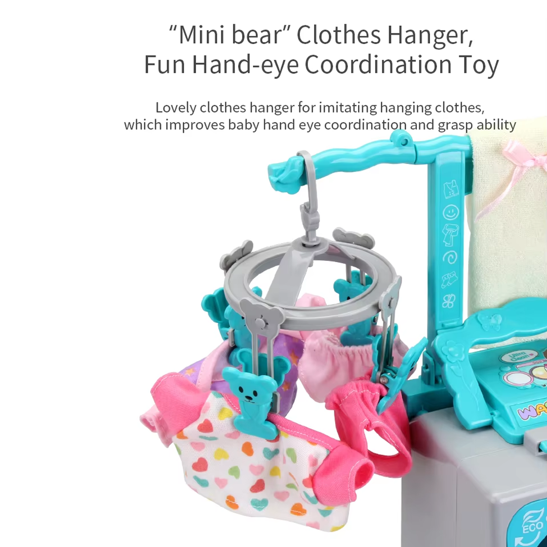 Children's Washing Machine Toy Simulation Dress up Mini Washing Machine Toy With Music