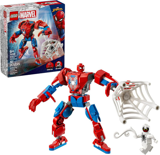 LEGO 76308 Marvel Spider-Man Mech vs. Anti-Venom Building Set with Minifigures
