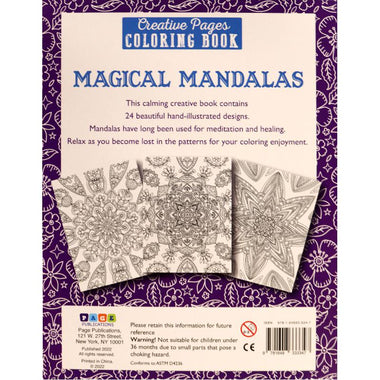 Magical Mandalas: Color Your Way to Calm (Creative Pages by Page Publications – Includes Coloring