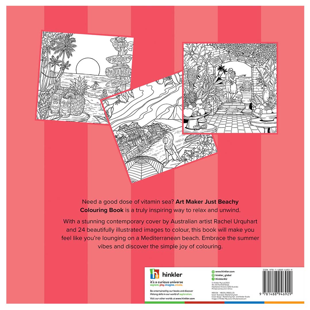 Art Maker Just Beachy Colouring Book