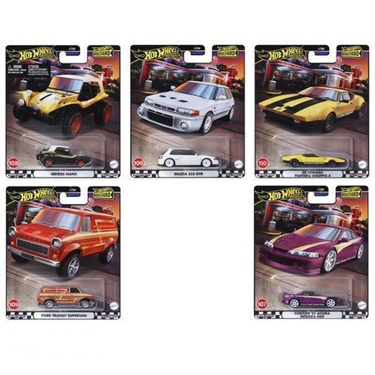 Hot Wheels Premium Boulevard 2024 Complete Set of 5 – 1:64 Die-Cast Cars Collection (GJT68-956Y)
