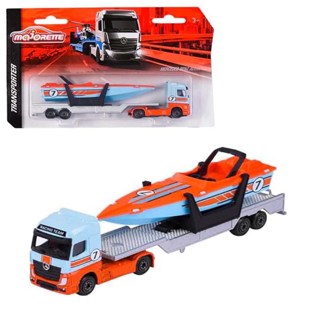 Majorette Transporter Trucks Single Pack – Multicolor Die-Cast Vehicle Set