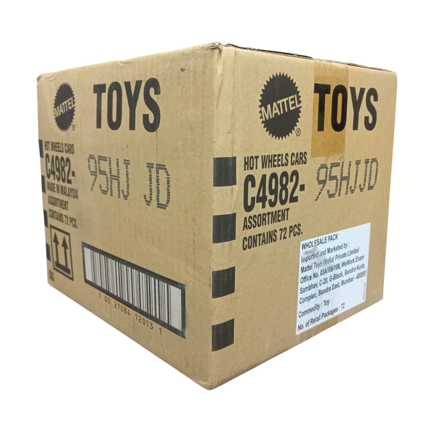 Hot Wheels 2025 Factory-Sealed Case  J (95HJ  JD) – 72 Die-Cast Cars by Mattel (Brand New Box)