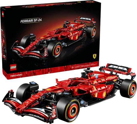 LEGO 42207 Technic Ferrari SF-24 Formula 1 Race Car Model Building Set
