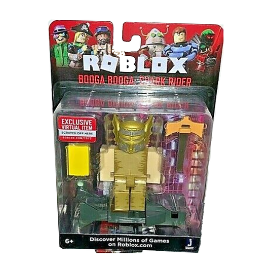 Roblox Booga-Booga: Shark Rider 2.75 Inch Figure with Exclusive Virtual Item
