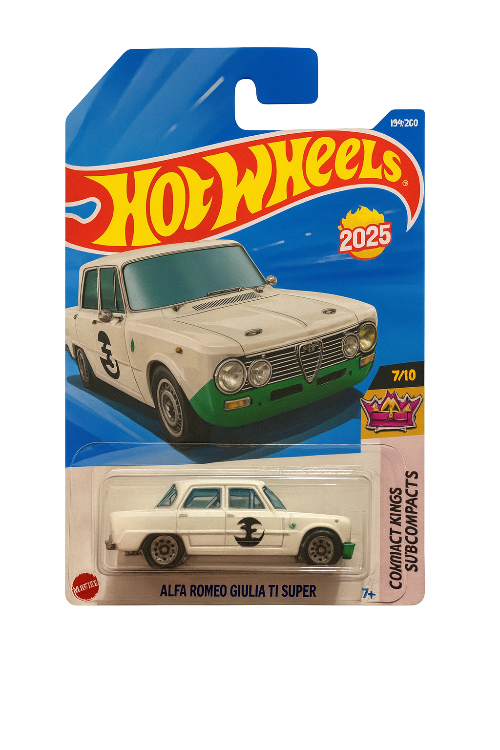Hot Wheels Alfa Romeo Giulia TI Super – Compact Kings Series (2025 Edition)