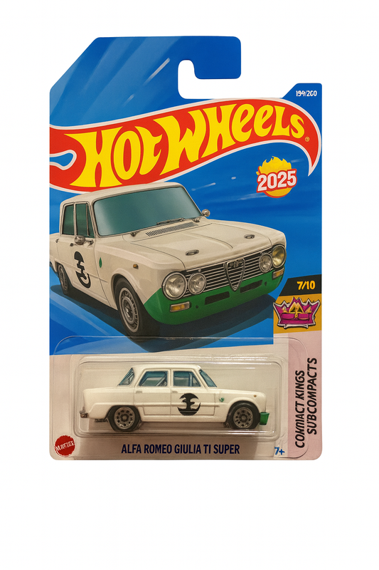 Hot Wheels Alfa Romeo Giulia TI Super – Compact Kings Series (2025 Edition)