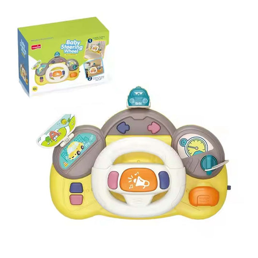 Intelligent Infant Musical Steering Wheel Toy – Multi-Functional Early Learning Driving Toy for Babies & Toddlers