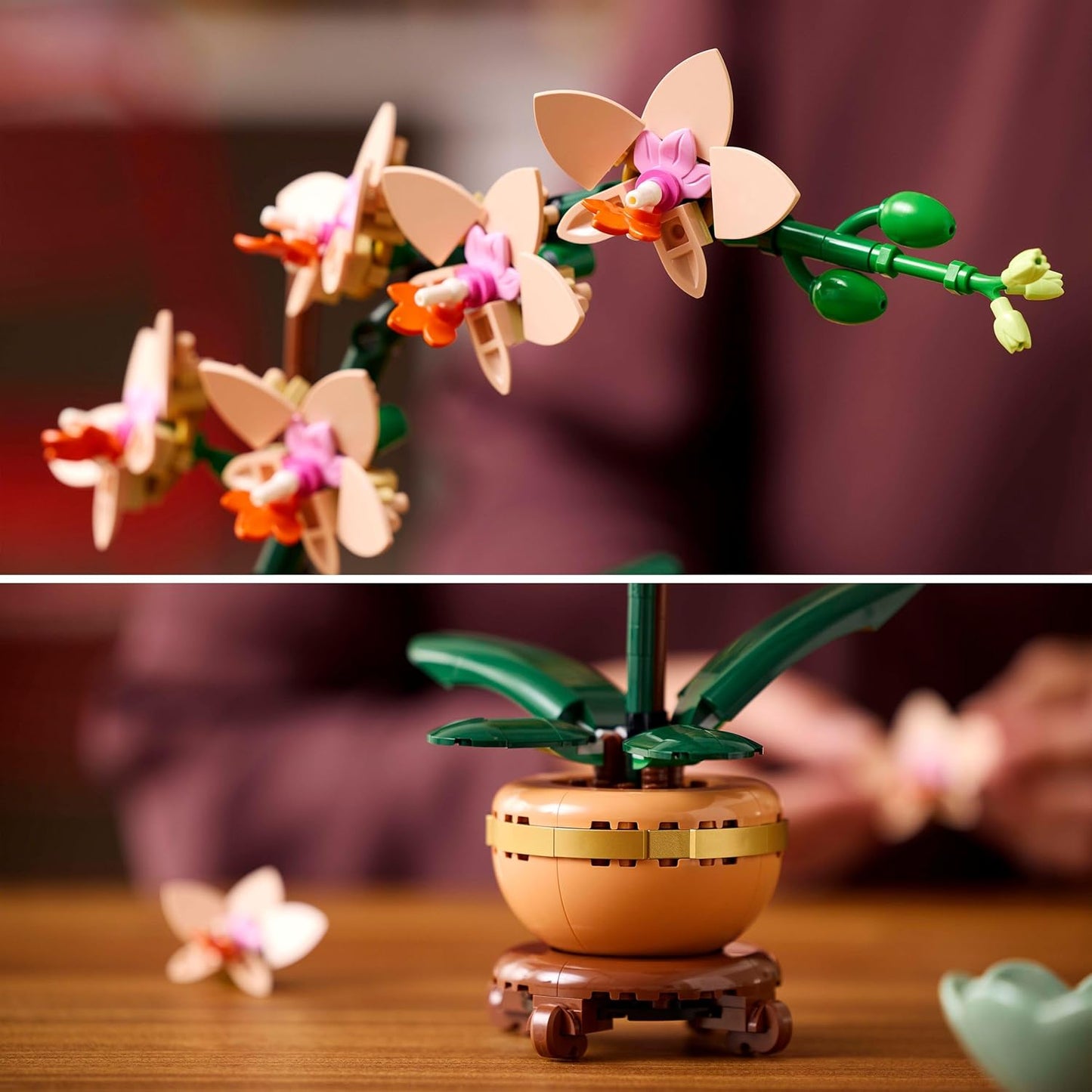 LEGO 10343 Botanicals Mini Orchid - Artificial Flowers Set (274 Pieces)