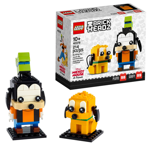 LEGO 40378 BrickHeadz Disney Pluto & Goofy Building Set – 214 Pieces