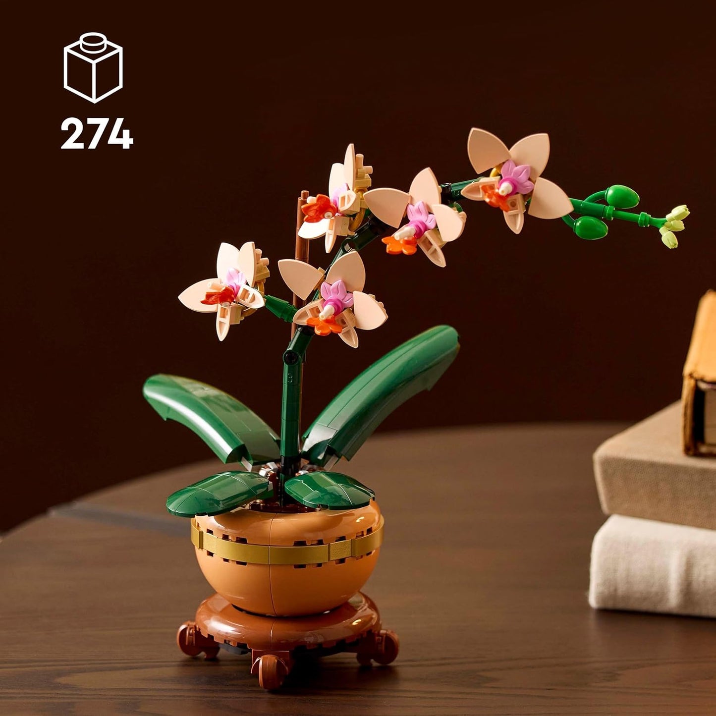 LEGO 10343 Botanicals Mini Orchid - Artificial Flowers Set (274 Pieces)