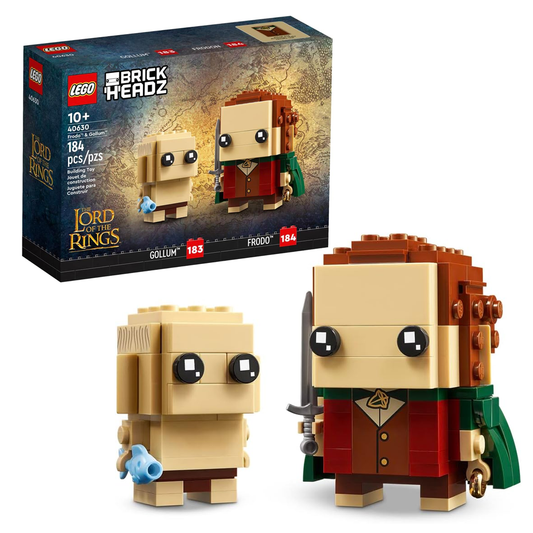 LEGO 40630 BrickHeadz Frodo & Gollum – 184 Pieces The Lord of the Rings Set
