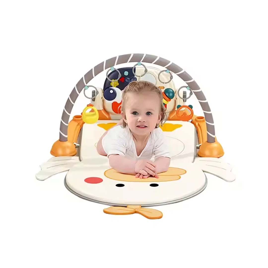 Baby Fitness Blanket – Infant Multi-Function Play Gym Mat with Hanging Toys & Music | Newborn Activity Mat (0+ Months)