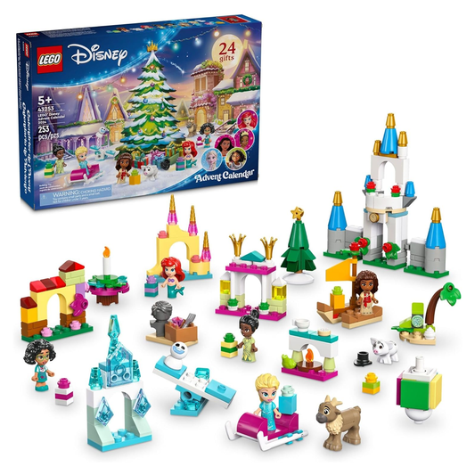 LEGO 43253 Disney Advent Calendar – 253 Pieces Holiday Building Set
