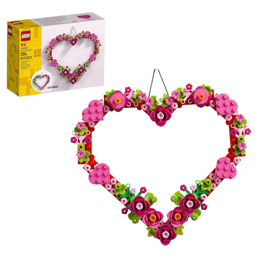 LEGO 40638 Heart Ornament – 254 Pieces Floral Building Set