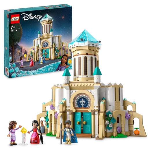 LEGO 43224 Disney King Magnifico’s Castle Building Set with Minifigures (613 Pieces)
