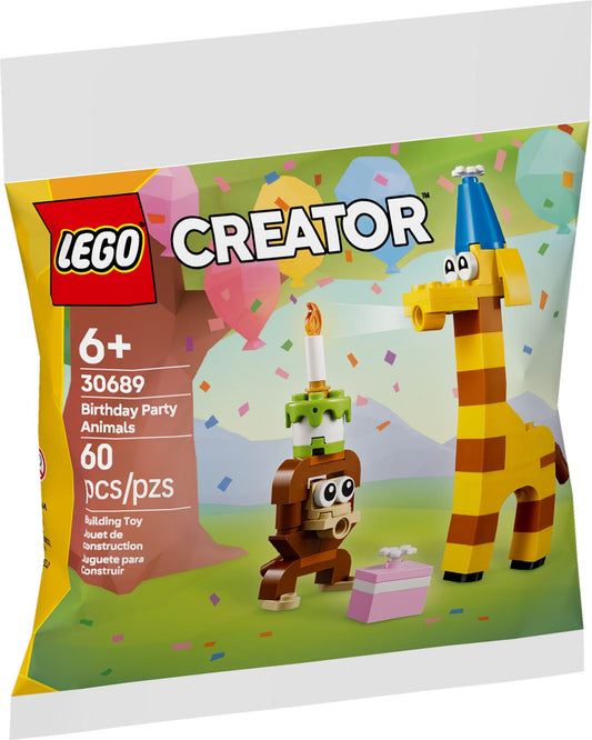 LEGO 30689 Creator Birthday Party Animals Building Set in Ecobag
