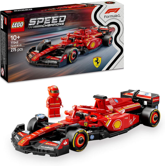 LEGO 77242 Speed Champions Ferrari SF-24 Formula 1 Race Car Building Set
