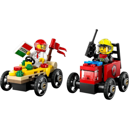 LEGO 60458 City Pizza vs. Fire Truck Race Car