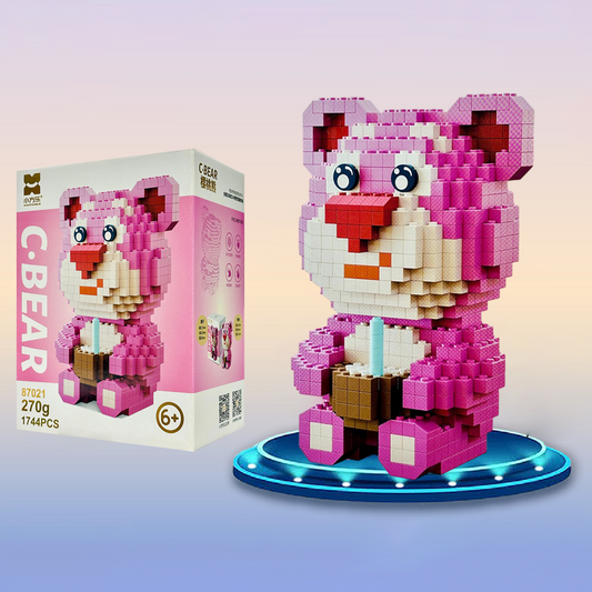 C. Bear Building Blocks Minifigure 6 Inch as Birthday Gift for Kids