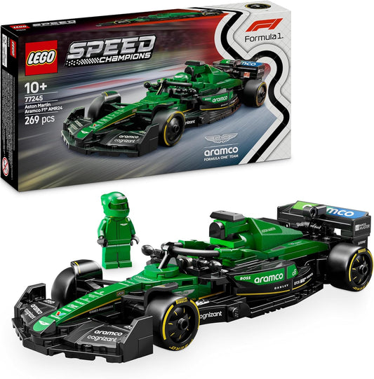 LEGO 77245 Speed Champions Aston Martin Aramco F1 AMR24 Race Car Model Set
