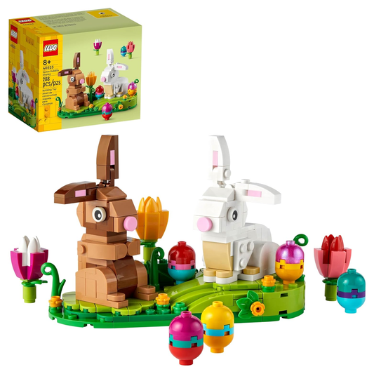 LEGO 40523 Easter Rabbits Display – 288 Pieces, Easter Decoration Set
