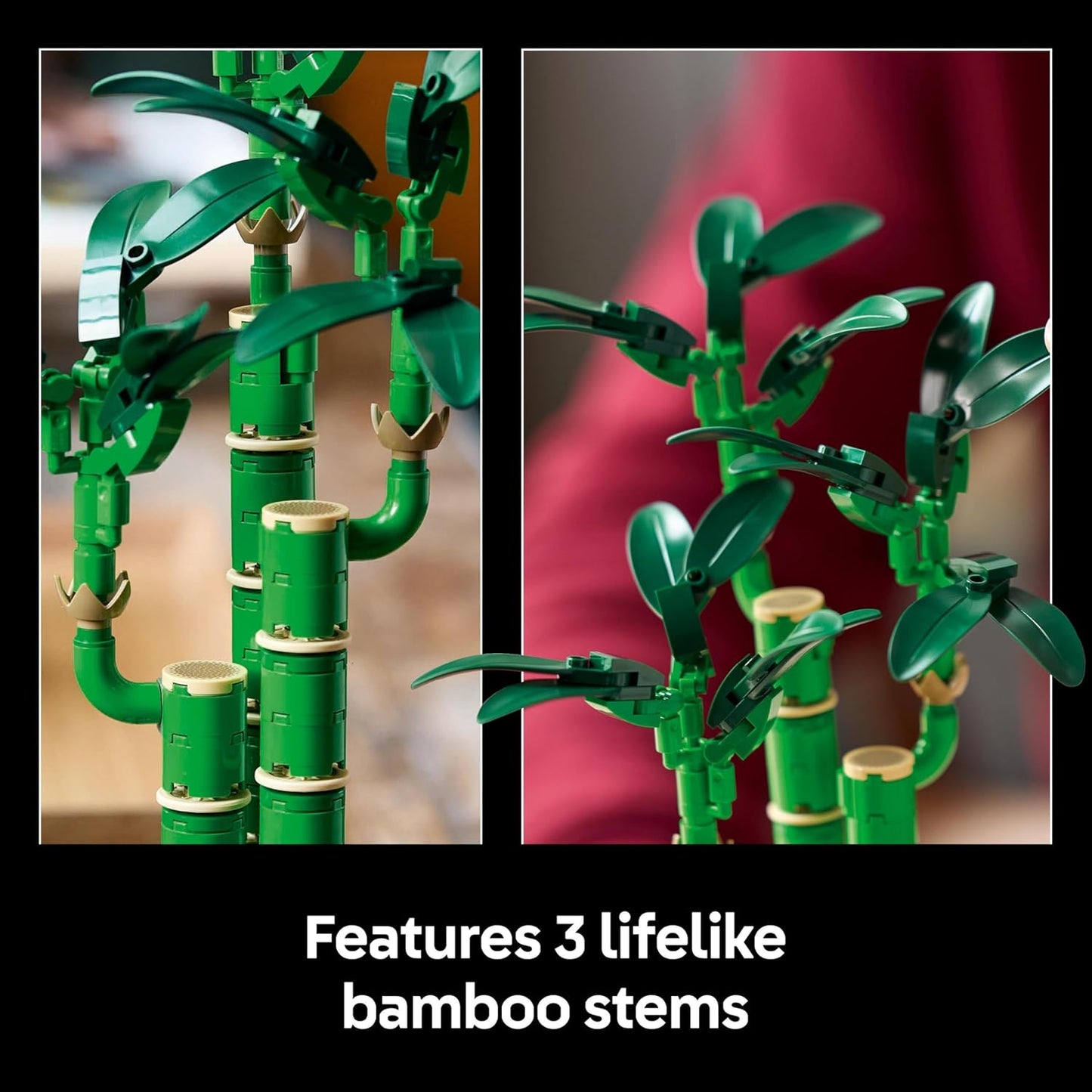 LEGO 10344 Botanicals Lucky Bamboo Artificial Plant Set (325 Pieces)