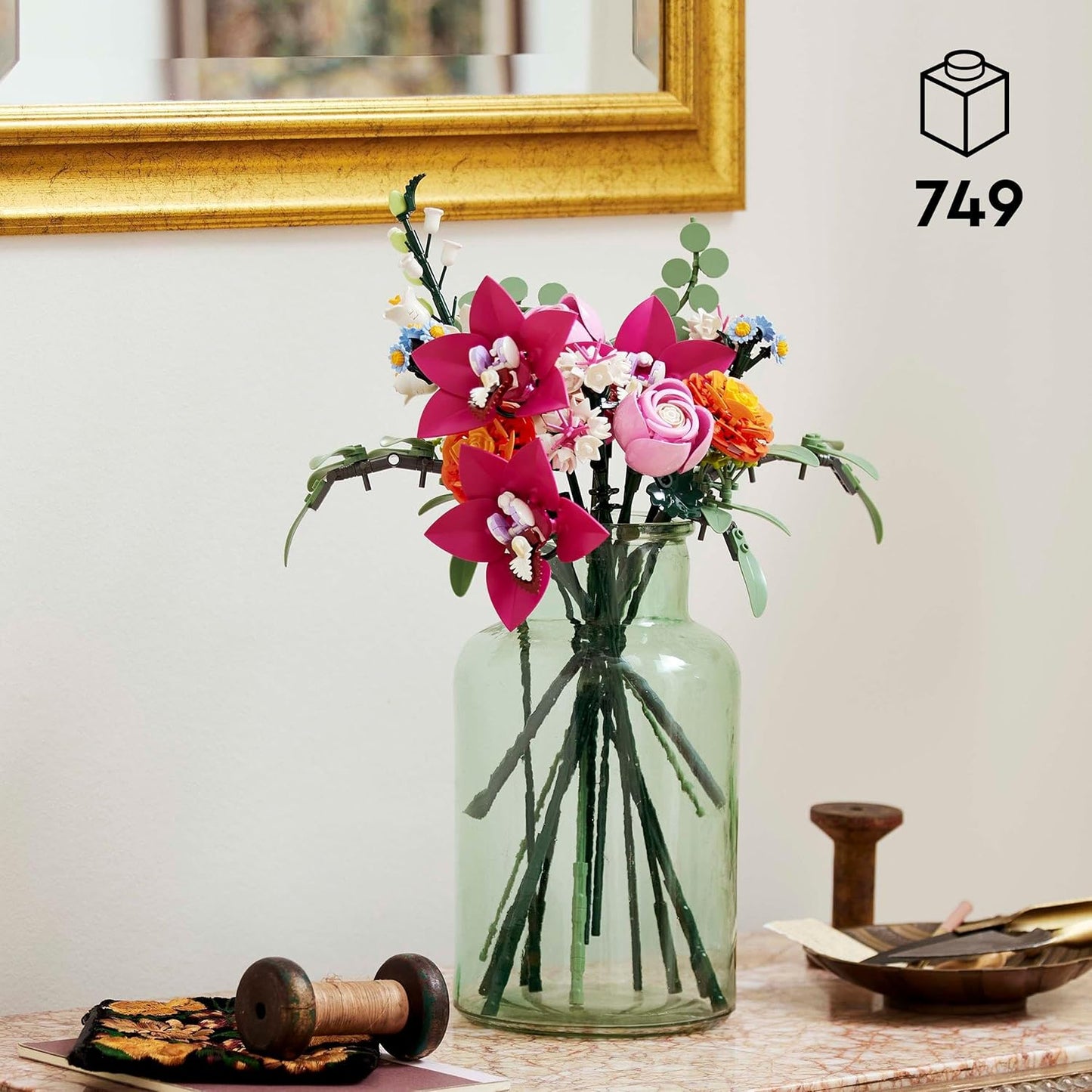 LEGO 10342 Botanicals Pretty Pink Flower Bouquet Set (749 Pieces)