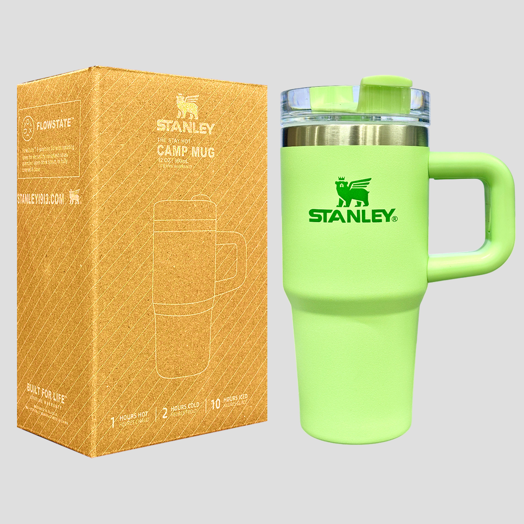 Stanley Quencher H2.0 The Stay Hot Tumbler 14 OZ | 360 ML (LGreen)