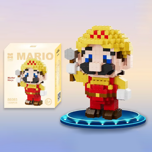 Mario Building Blocks Minifigure 5 Inch as Birthday Gift for Kids