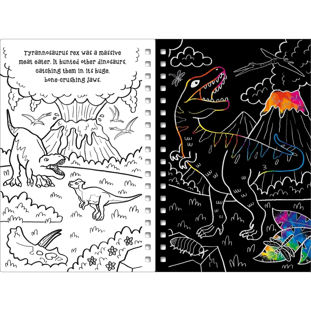 Dinosaurs: Scratch Art by Bookoli