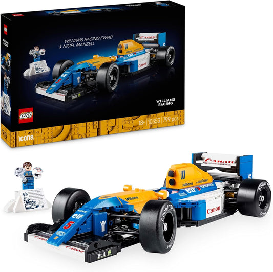 LEGO 10353 Icons Williams Racing FW14B & Nigel Mansell F1 Model Car Building Set

