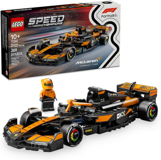 LEGO 77251 Speed Champions McLaren F1 Team MCL38 Formula 1 Race Car Set
