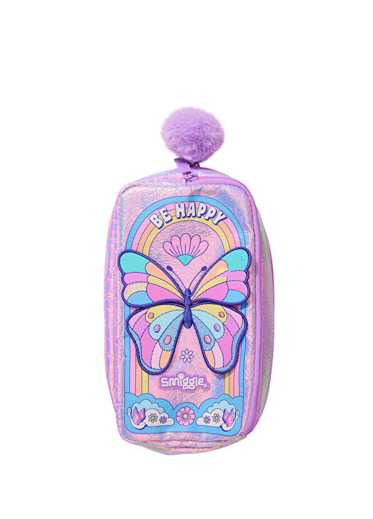 Smiggle Butterfly pencil case pouch – cute and fun school accessory for kids

