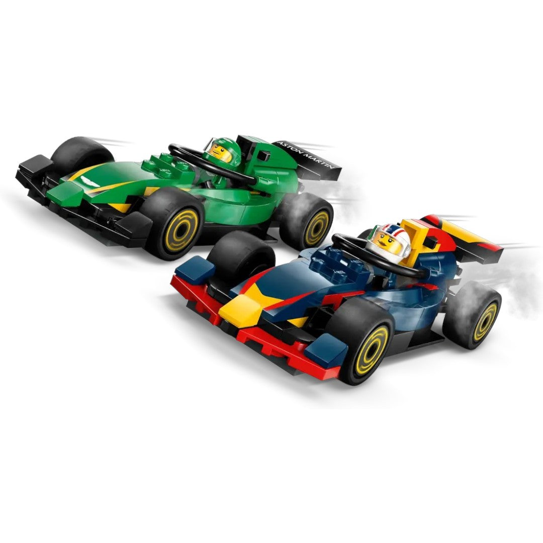 LEGO City F1 Truck with RB20 & AMR24 F1 Cars Toy Racing Transporter Set Building Blocks Toys for 8+ Gift for Boys and Girls