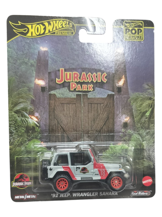 Hot Wheels 92 JEEP WRANGLER  SAHARA - JURASSIC PARK 1:64 Scale Die-Cast Vehicle