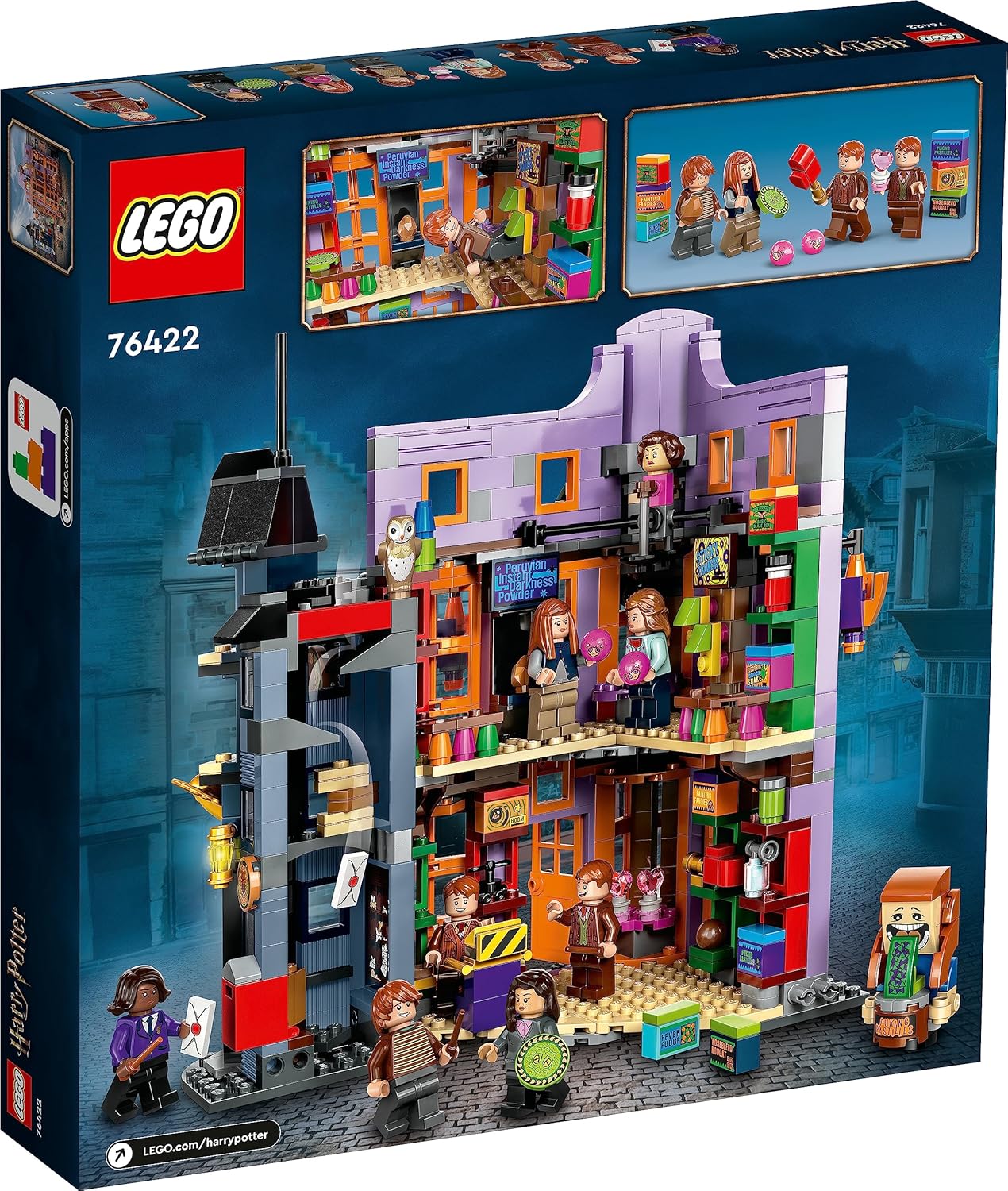 LEGO 76422 Harry Potter Diagon Alley: Weasleys’ Wizard Wheezes (834 Pieces)