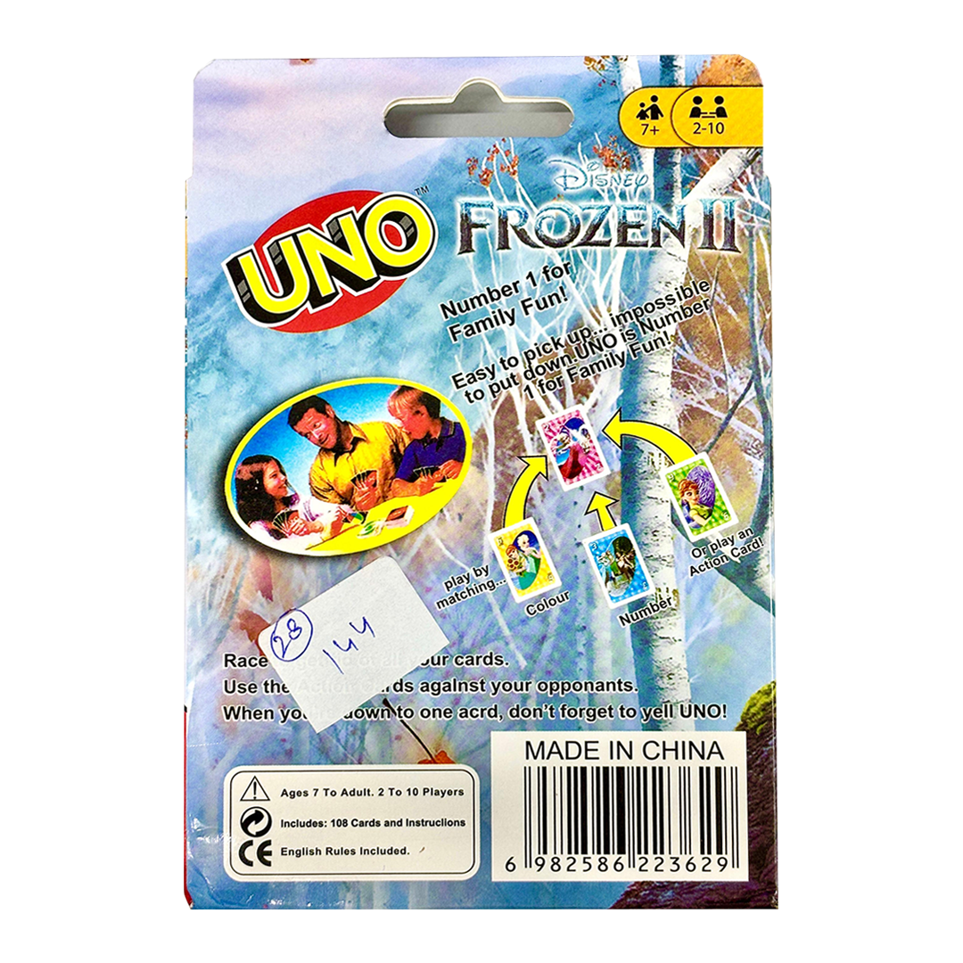 UNO Frozen II Fun Card Game for Kids and Adults