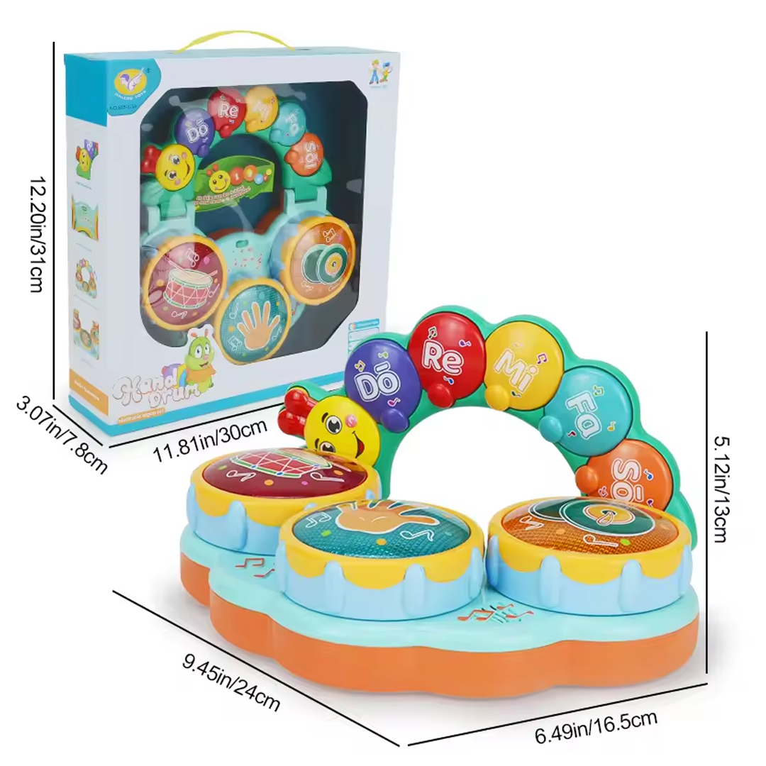 Hand Drum – Electronic organ set Beats Musical Drum with Lights Educational Toy