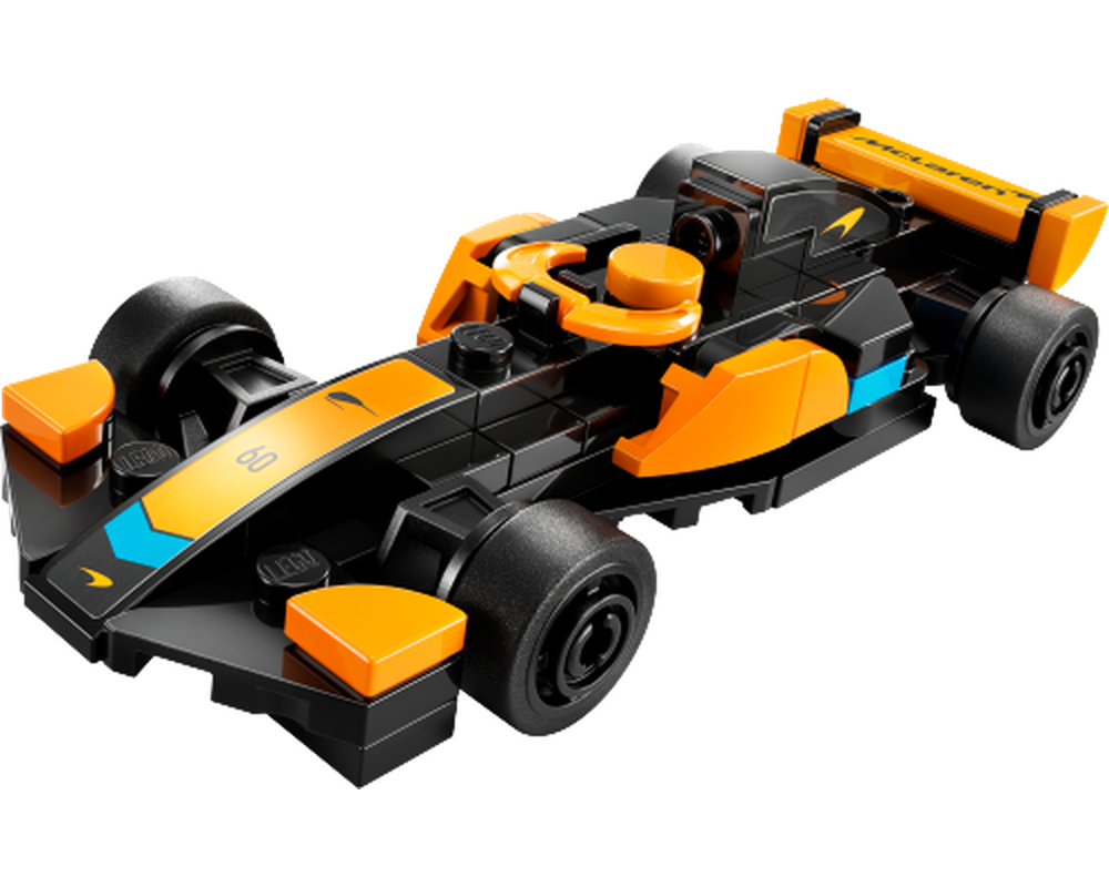 LEGO 30683 Speed Champions McLaren Formula 1 car polybag set with 58 pieces, featuring sleek racing design.
