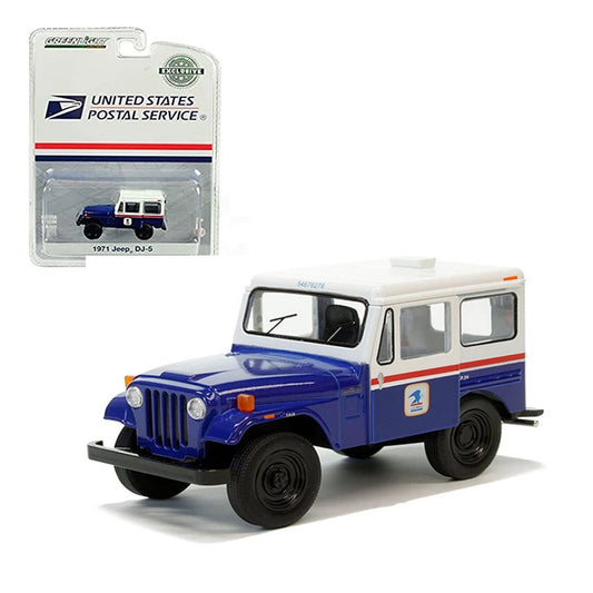 Greenlight 1:64: United States Postal Service, 1971 Jeep DJ-5, With Red &amp; : Hobby Exclusive