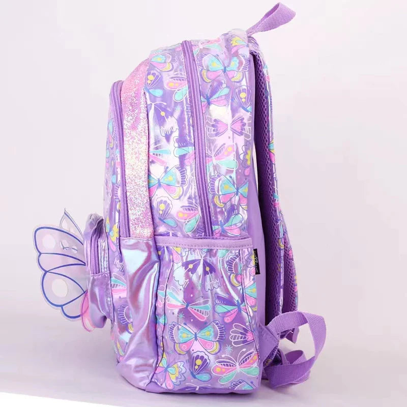 Smiggle School Bag : Butterfly Colorful & Stylish 16 Inch Backpack for Kids