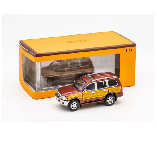 GCD 1:64 Toyota Land Cruiser LC100 Wooden Brown | Premium Diecast SUV Model | High-Detail Collectible