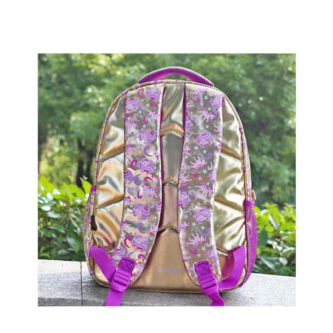 Smiggle School Bags Gold Unicorn School Backpack – Magical & Stylish for Girls