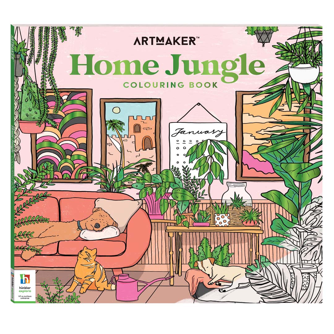 Art Maker Home Jungle Colouring Book