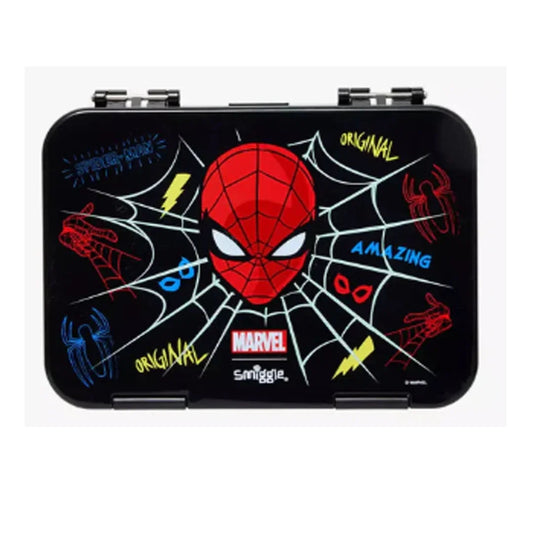 Smiggle Spider-Man Happy Medium Bento Lunchbox 758ml | Leakproof Kids Lunch Box