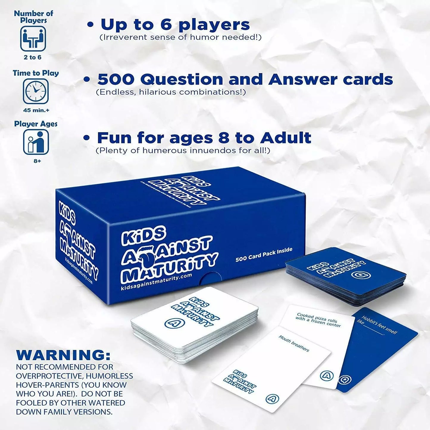 Kids Against Maturity Family Party Card Game