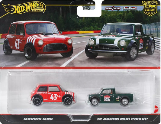 Hot Wheels Premium Car Culture Morris Mini & '67 Austin Mini