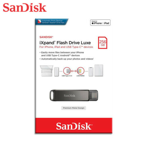 
SanDisk 128 GB iXpand USB 3.0 Flash Drive Luxe